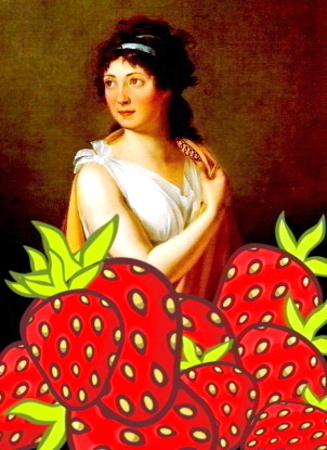 tallien with strawberries